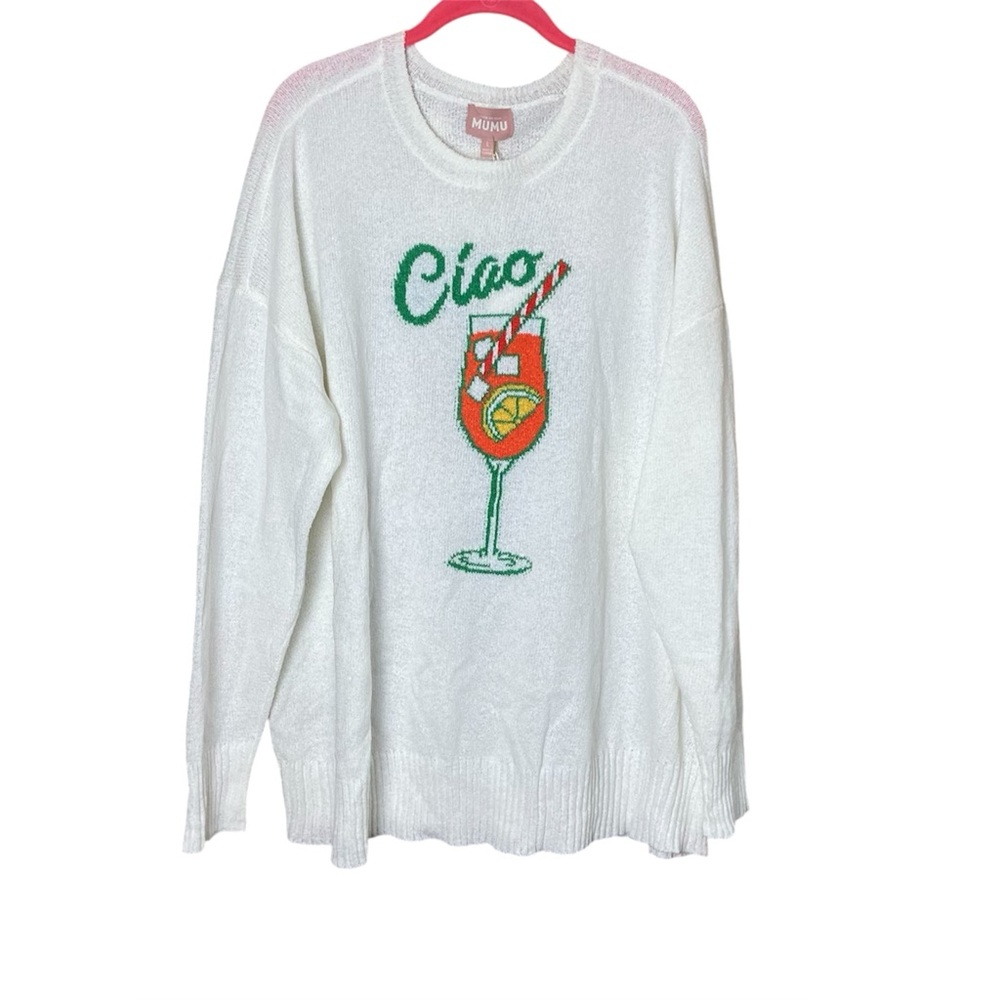 Show Me Your Mumu Aperol Spritz Ciao Woodsy Sweater NWT Large - Picture 2 of 7